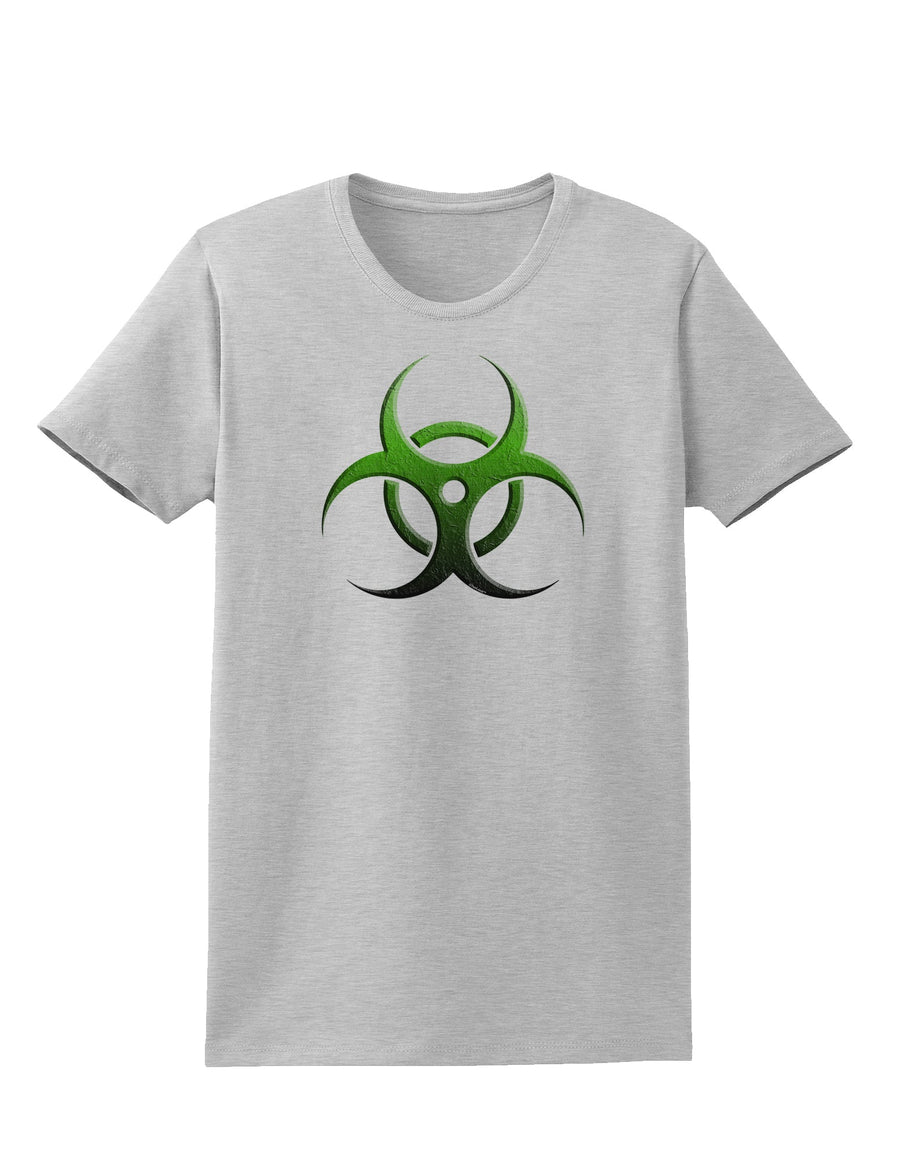 Biohazard Symbol Green Stone-Apocalypse Womens T-Shirt-Womens T-Shirt-TooLoud-White-X-Small-Davson Sales