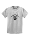 Biohazard Symbol Grey Stone - Apocalypse Childrens T-Shirt-Childrens T-Shirt-TooLoud-AshGray-X-Small-Davson Sales