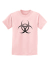 Biohazard Symbol Grey Stone - Apocalypse Childrens T-Shirt-Childrens T-Shirt-TooLoud-PalePink-X-Small-Davson Sales