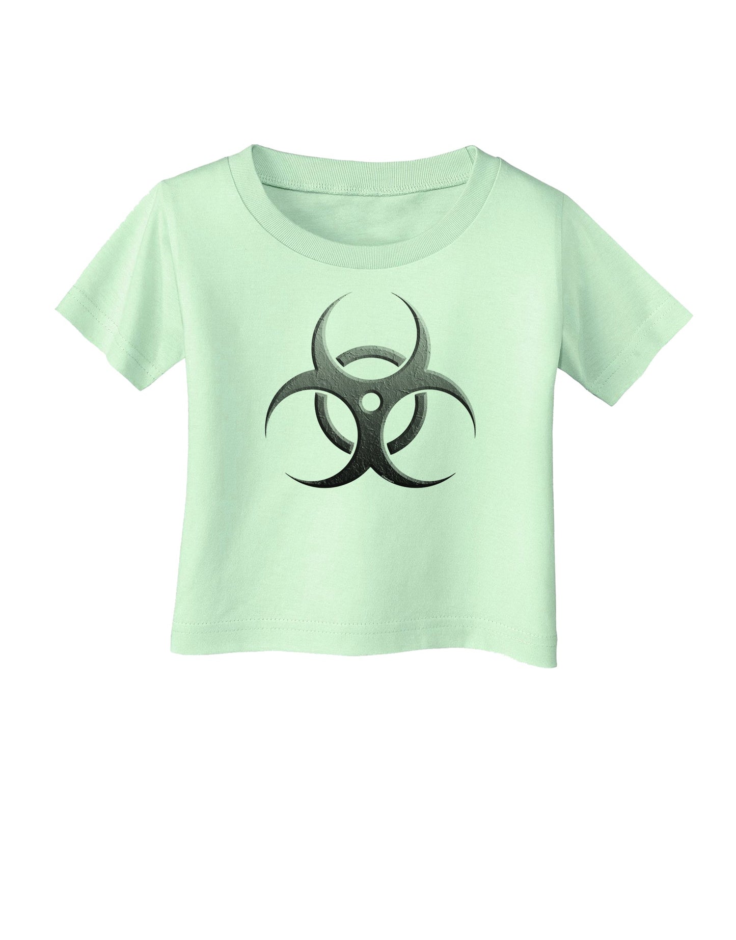 Biohazard Symbol Grey Stone - Apocalypse Infant T-Shirt-Infant T-Shirt-TooLoud-Light-Green-06-Months-Davson Sales