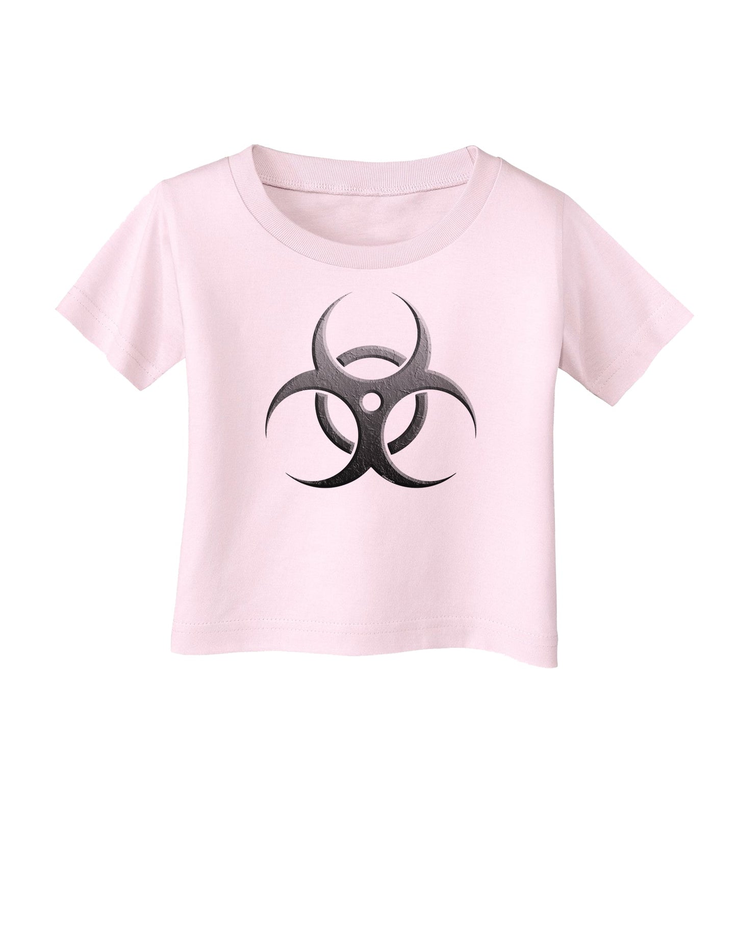 Biohazard Symbol Grey Stone - Apocalypse Infant T-Shirt-Infant T-Shirt-TooLoud-Light-Pink-06-Months-Davson Sales