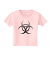 Biohazard Symbol Grey Stone - Apocalypse Toddler T-Shirt-Toddler T-Shirt-TooLoud-Light-Pink-2T-Davson Sales