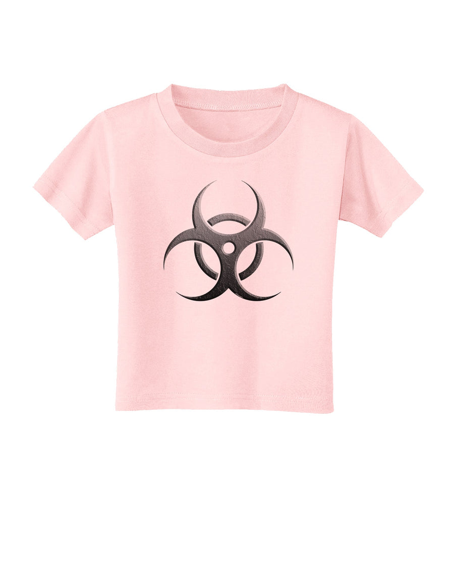 Biohazard Symbol Grey Stone - Apocalypse Toddler T-Shirt-Toddler T-Shirt-TooLoud-White-2T-Davson Sales