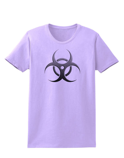 Biohazard Symbol Grey Stone - Apocalypse Womens T-Shirt-Womens T-Shirt-TooLoud-Lavender-X-Small-Davson Sales