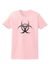 Biohazard Symbol Grey Stone - Apocalypse Womens T-Shirt-Womens T-Shirt-TooLoud-PalePink-X-Small-Davson Sales