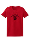 Biohazard Symbol Grey Stone - Apocalypse Womens T-Shirt-Womens T-Shirt-TooLoud-Red-X-Small-Davson Sales