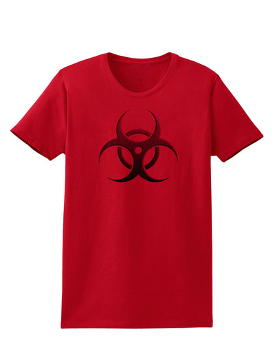 Biohazard Symbol Grey Stone - Apocalypse Womens T-Shirt-Womens T-Shirt-TooLoud-Red-X-Small-Davson Sales