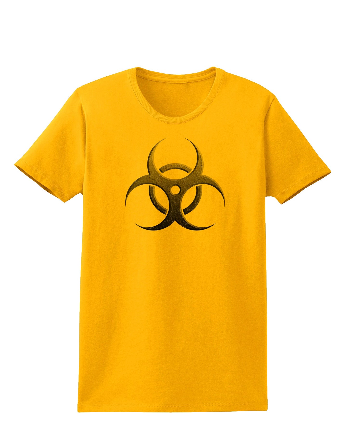 Biohazard Symbol Grey Stone - Apocalypse Womens T-Shirt-Womens T-Shirt-TooLoud-Gold-X-Small-Davson Sales