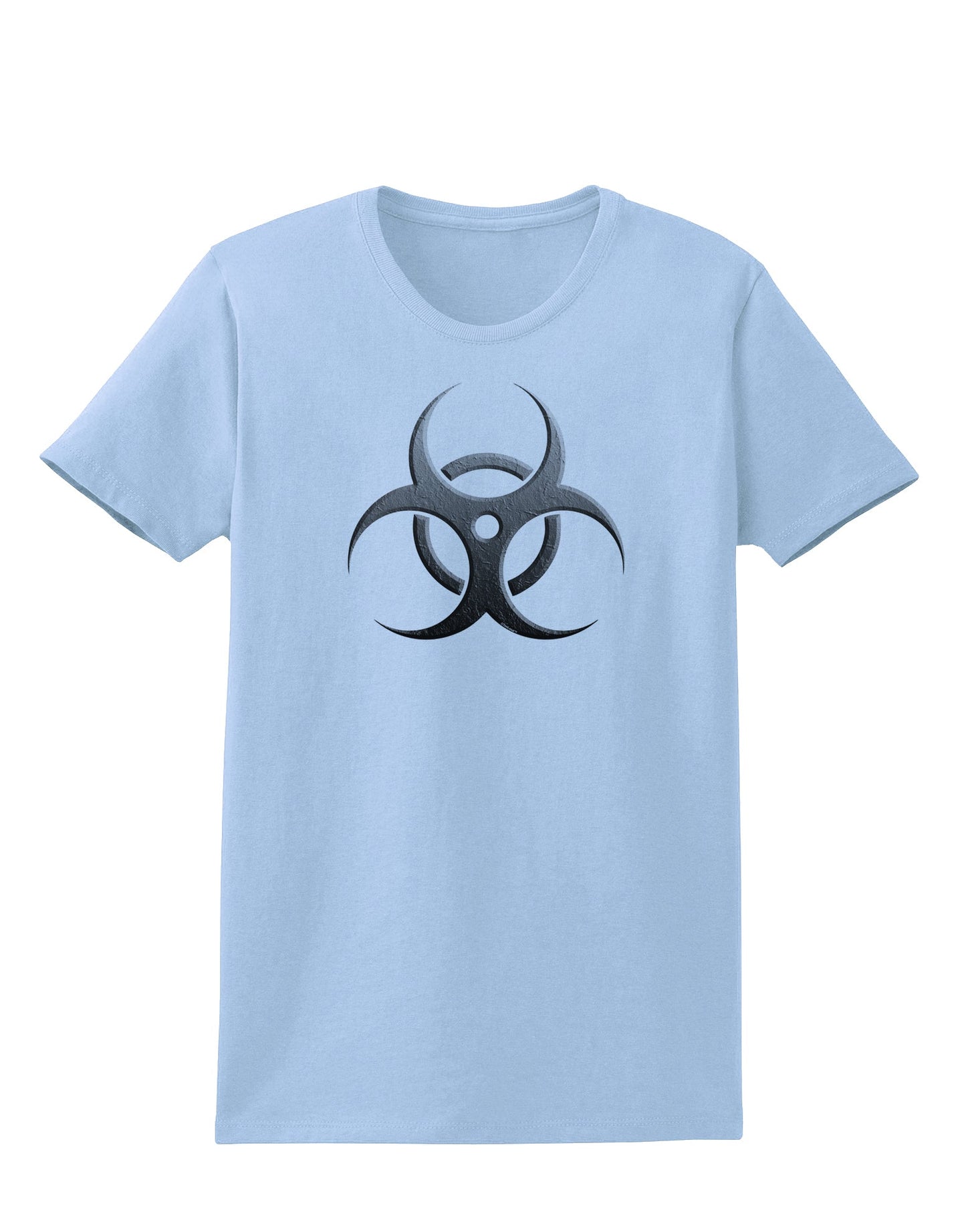 Biohazard Symbol Grey Stone - Apocalypse Womens T-Shirt-Womens T-Shirt-TooLoud-Light-Blue-X-Small-Davson Sales