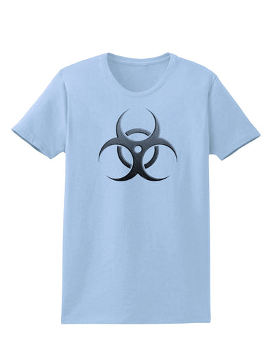 Biohazard Symbol Grey Stone - Apocalypse Womens T-Shirt-Womens T-Shirt-TooLoud-Light-Blue-X-Small-Davson Sales