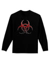 Biohazard Symbol Molecules - Apocalypse Adult Long Sleeve Dark T-Shirt-TooLoud-Black-Small-Davson Sales