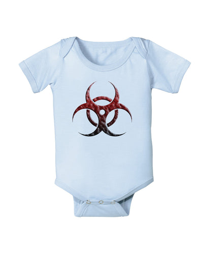 Biohazard Symbol Molecules - Apocalypse Baby Romper Bodysuit-Baby Romper-TooLoud-Light-Blue-06-Months-Davson Sales