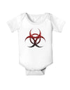 Biohazard Symbol Molecules - Apocalypse Baby Romper Bodysuit-Baby Romper-TooLoud-White-06-Months-Davson Sales