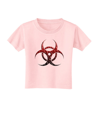 Biohazard Symbol Molecules - Apocalypse Toddler T-Shirt-Toddler T-Shirt-TooLoud-Light-Pink-2T-Davson Sales