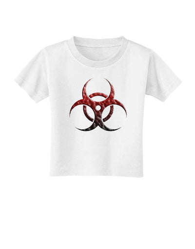 Biohazard Symbol Molecules - Apocalypse Toddler T-Shirt-Toddler T-Shirt-TooLoud-White-2T-Davson Sales