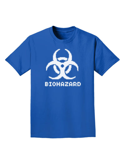 Biohazard Symbol Pixels - Apocalypse Adult Dark T-Shirt-Mens T-Shirt-TooLoud-Royal-Blue-Small-Davson Sales