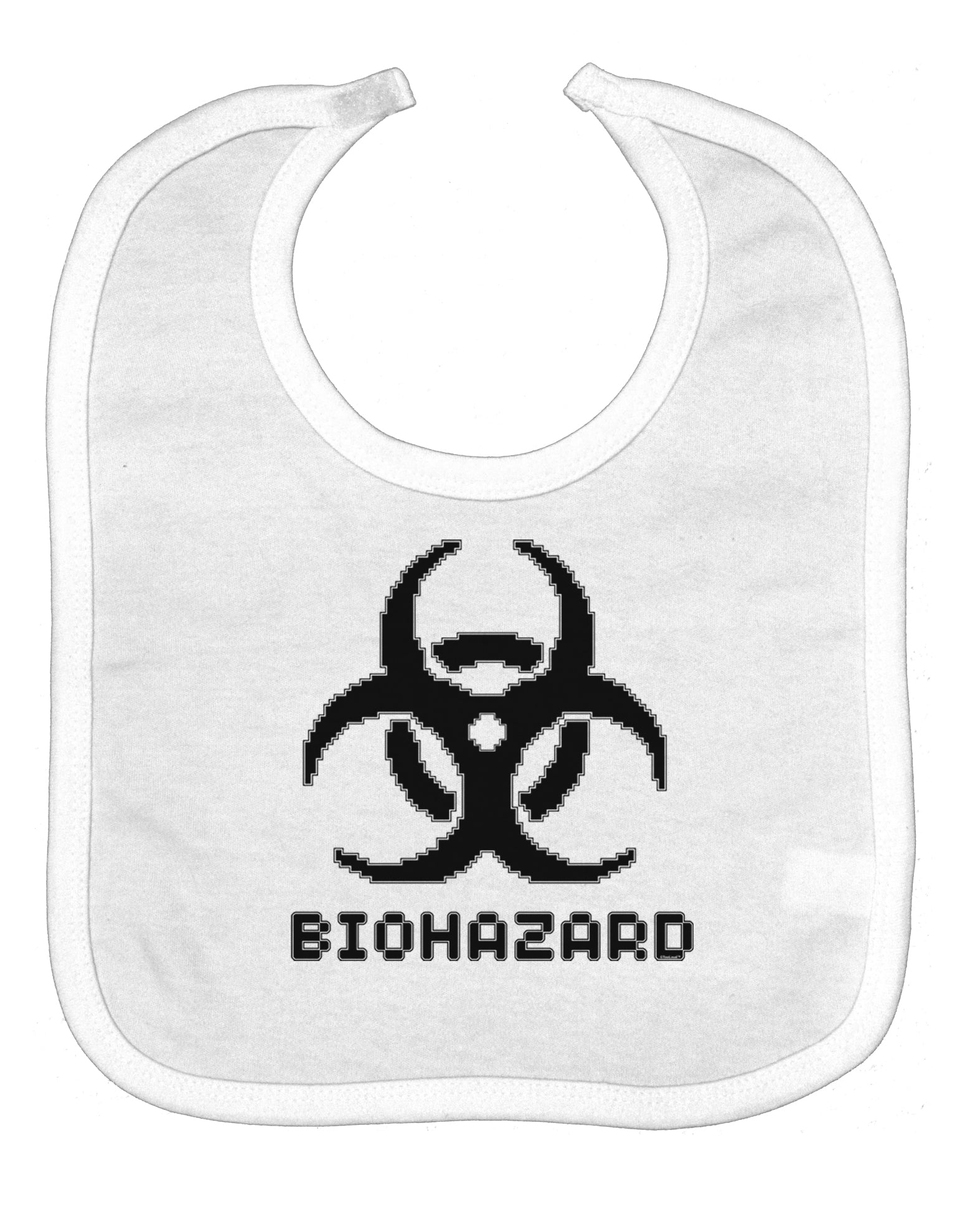 Biohazard Symbol Pixels - Apocalypse Baby Bib