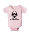 Biohazard Symbol Pixels - Apocalypse Baby Romper Bodysuit-Baby Romper-TooLoud-Light-Pink-06-Months-Davson Sales