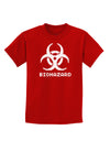 Biohazard Symbol Pixels - Apocalypse Childrens Dark T-Shirt-Childrens T-Shirt-TooLoud-Red-X-Small-Davson Sales