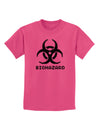 Biohazard Symbol Pixels - Apocalypse Childrens T-Shirt-Childrens T-Shirt-TooLoud-Sangria-X-Small-Davson Sales