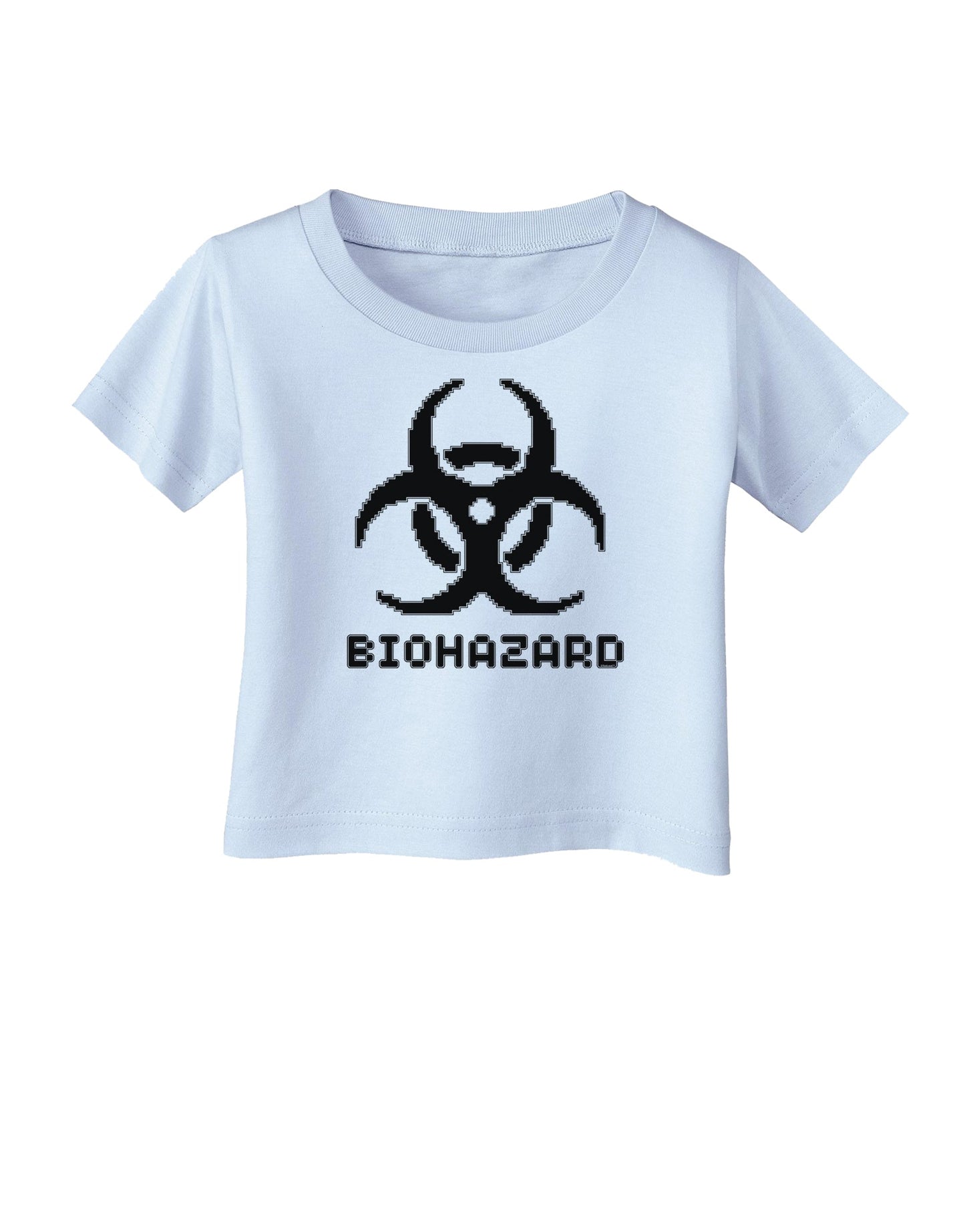 Biohazard Symbol Pixels - Apocalypse Infant T-Shirt-Infant T-Shirt-TooLoud-Light-Blue-06-Months-Davson Sales