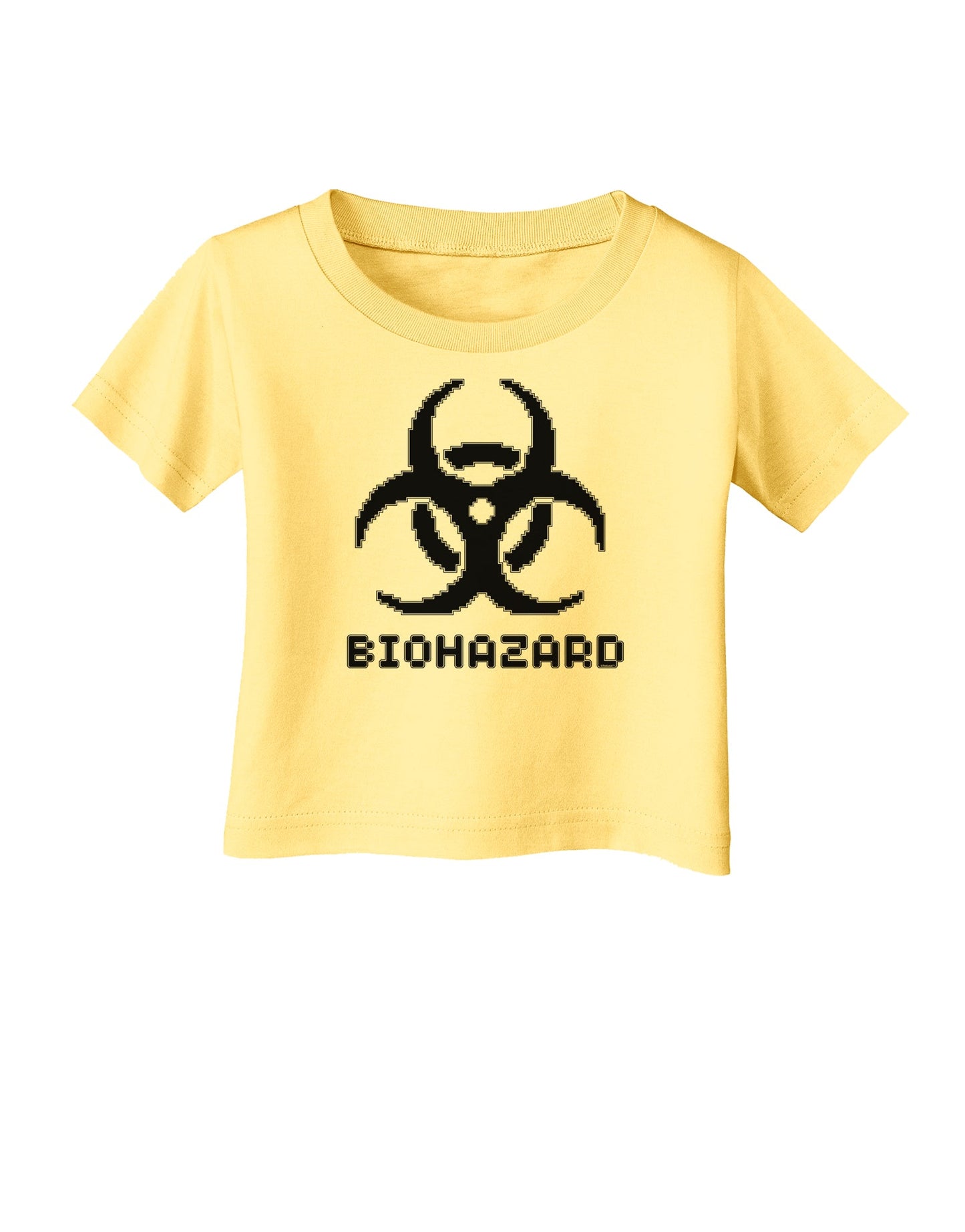 Biohazard Symbol Pixels - Apocalypse Infant T-Shirt-Infant T-Shirt-TooLoud-Daffodil-Yellow-06-Months-Davson Sales