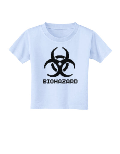 Biohazard Symbol Pixels - Apocalypse Toddler T-Shirt-Toddler T-Shirt-TooLoud-Light-Blue-2T-Davson Sales