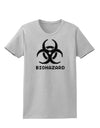 Biohazard Symbol Pixels - Apocalypse Womens T-Shirt-Womens T-Shirt-TooLoud-AshGray-X-Small-Davson Sales