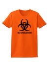 Biohazard Symbol Pixels - Apocalypse Womens T-Shirt-Womens T-Shirt-TooLoud-Orange-X-Small-Davson Sales