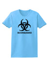 Biohazard Symbol Pixels - Apocalypse Womens T-Shirt-Womens T-Shirt-TooLoud-Aquatic-Blue-X-Small-Davson Sales