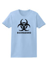 Biohazard Symbol Pixels - Apocalypse Womens T-Shirt-Womens T-Shirt-TooLoud-Light-Blue-X-Small-Davson Sales