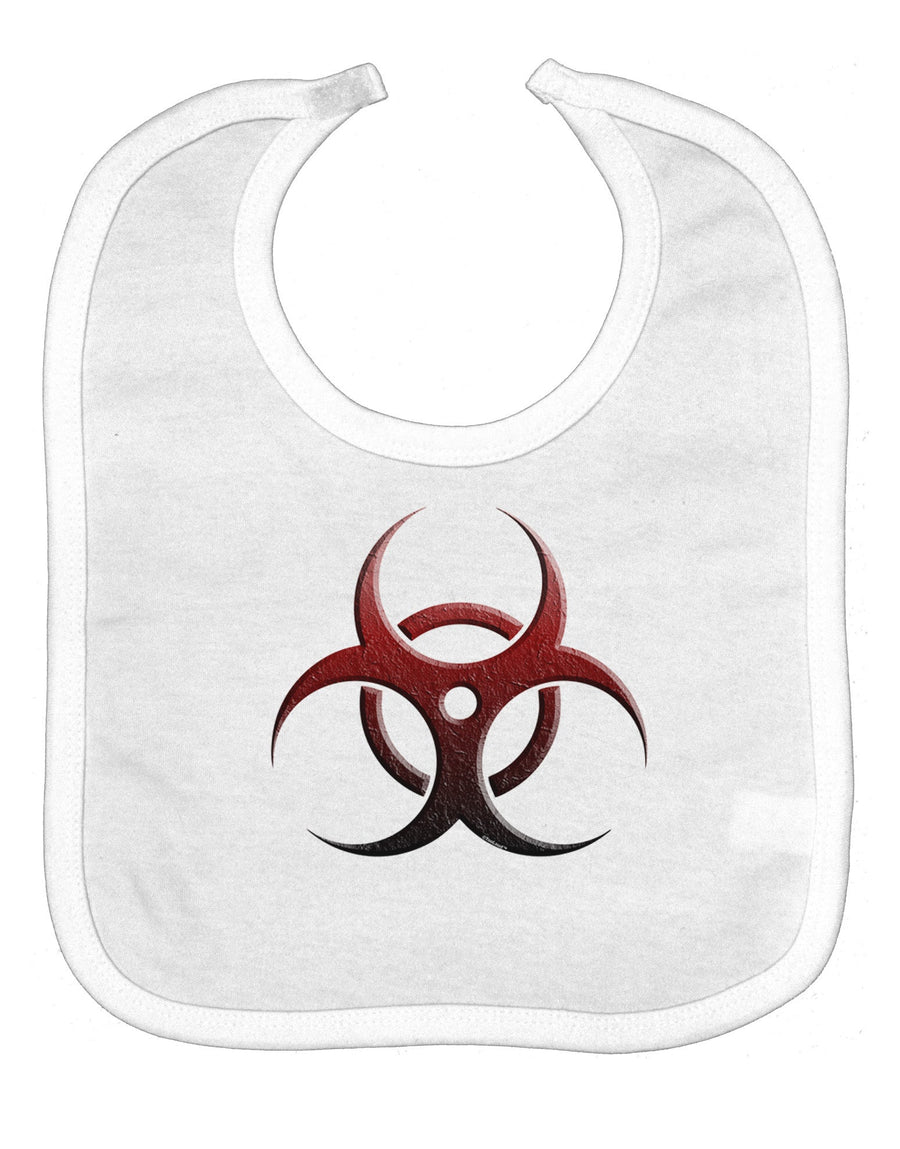 Biohazard Symbol Red Stone - Apocalypse Baby Bib