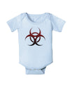 Biohazard Symbol Red Stone - Apocalypse Baby Romper Bodysuit-Baby Romper-TooLoud-Light-Blue-06-Months-Davson Sales