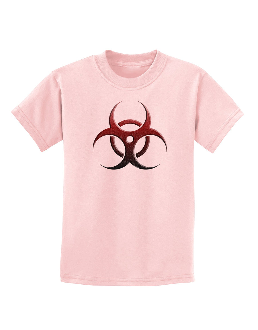 Biohazard Symbol Red Stone - Apocalypse Childrens T-Shirt-Childrens T-Shirt-TooLoud-White-X-Small-Davson Sales