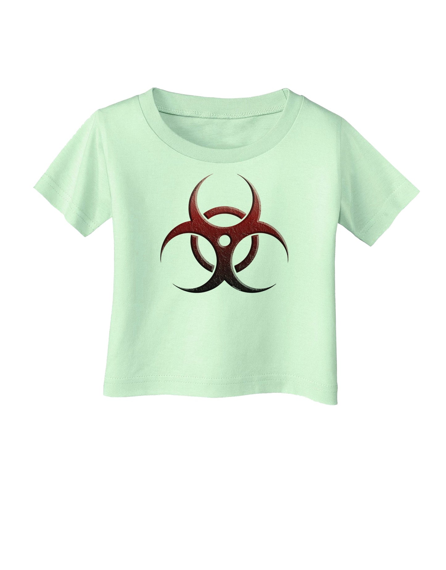 Biohazard Symbol Red Stone - Apocalypse Infant T-Shirt-Infant T-Shirt-TooLoud-Light-Green-06-Months-Davson Sales