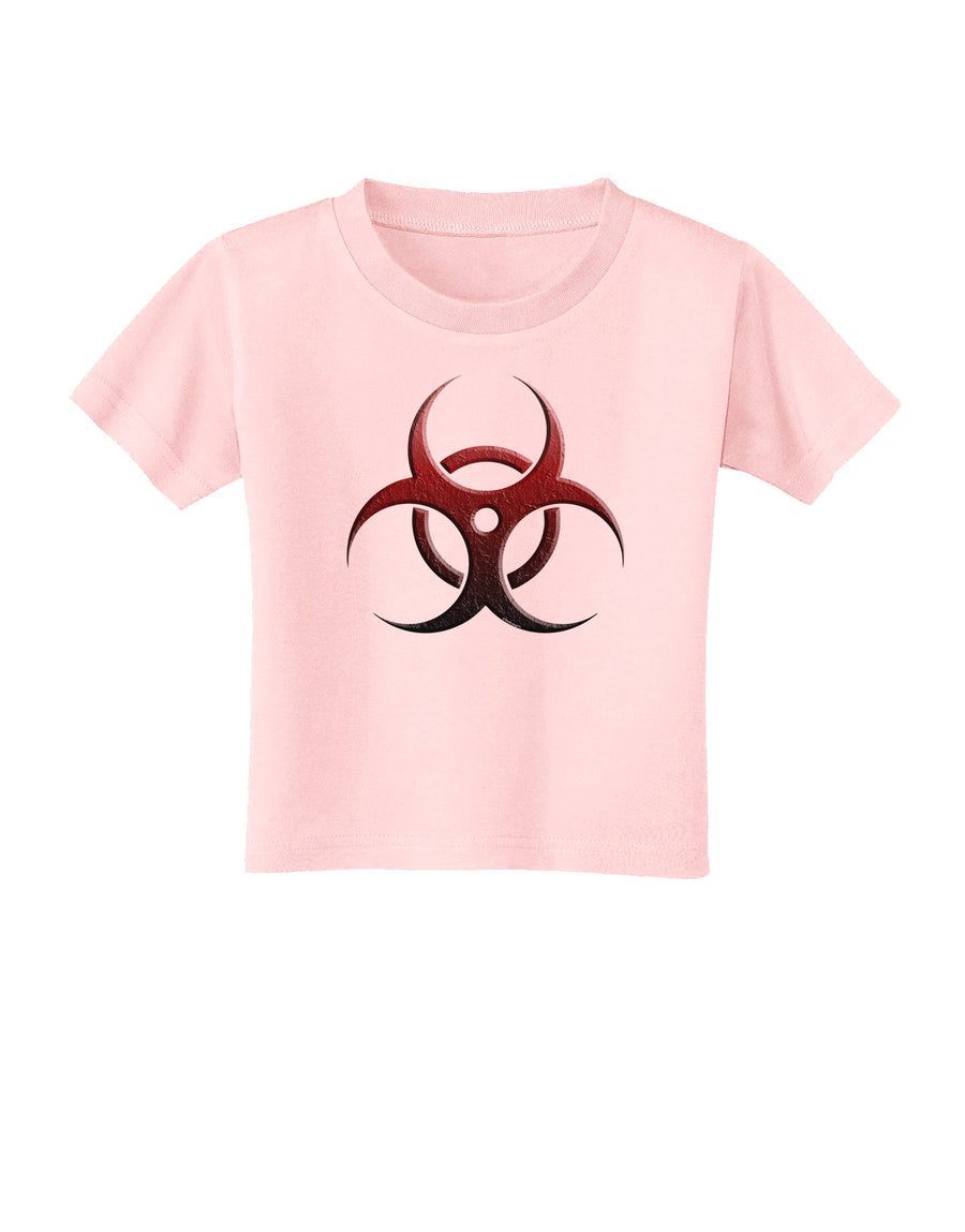 Biohazard Symbol Red Stone - Apocalypse Toddler T-Shirt-Toddler T-Shirt-TooLoud-White-2T-Davson Sales