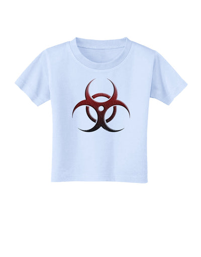 Biohazard Symbol Red Stone - Apocalypse Toddler T-Shirt-Toddler T-Shirt-TooLoud-Light-Blue-2T-Davson Sales