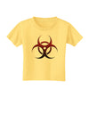 Biohazard Symbol Red Stone - Apocalypse Toddler T-Shirt-Toddler T-Shirt-TooLoud-Daffodil-Yellow-2T-Davson Sales