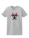 Biohazard Symbol Red Stone - Apocalypse Womens T-Shirt-Womens T-Shirt-TooLoud-AshGray-X-Small-Davson Sales