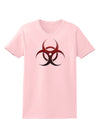 Biohazard Symbol Red Stone - Apocalypse Womens T-Shirt-Womens T-Shirt-TooLoud-PalePink-X-Small-Davson Sales