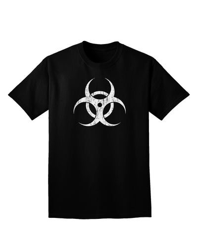 Biohazard Symbol - Vintage Apocalypse Adult Dark V-Neck T-Shirt-Mens V-Neck T-Shirt-TooLoud-Black-Small-Davson Sales