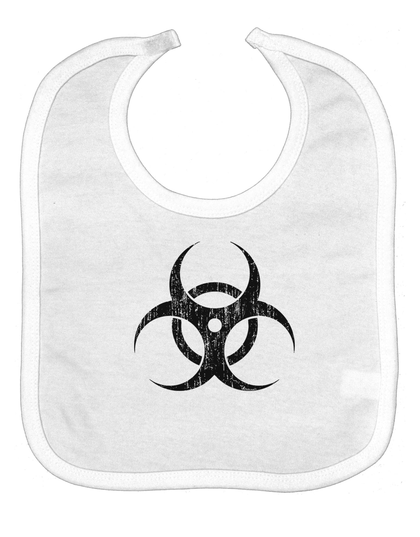 Biohazard Symbol - Vintage Apocalypse Baby Bib