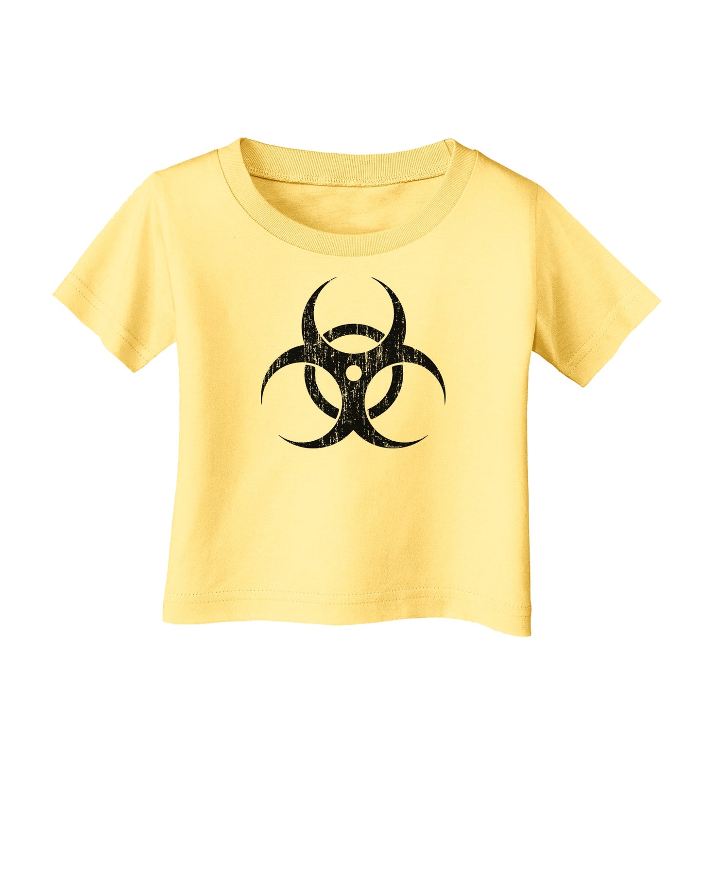 Biohazard Symbol - Vintage Apocalypse Infant T-Shirt-Infant T-Shirt-TooLoud-Daffodil-Yellow-06-Months-Davson Sales