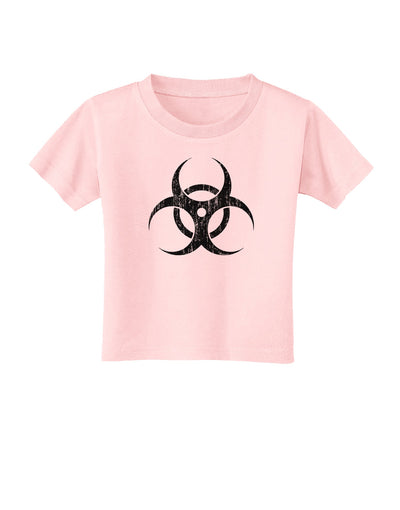 Biohazard Symbol - Vintage Apocalypse Toddler T-Shirt-Toddler T-Shirt-TooLoud-Light-Pink-2T-Davson Sales