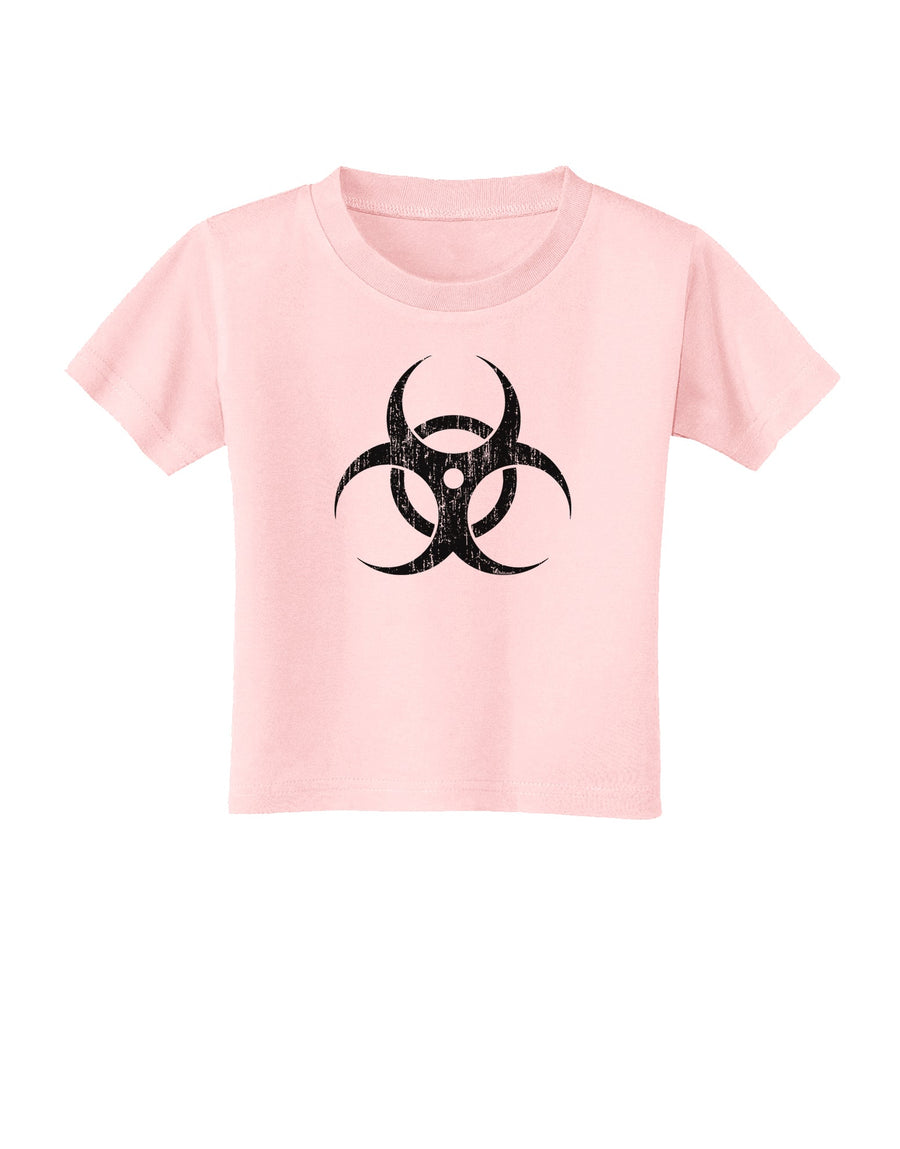 Biohazard Symbol - Vintage Apocalypse Toddler T-Shirt-Toddler T-Shirt-TooLoud-White-2T-Davson Sales