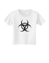 Biohazard Symbol - Vintage Apocalypse Toddler T-Shirt-Toddler T-Shirt-TooLoud-White-2T-Davson Sales