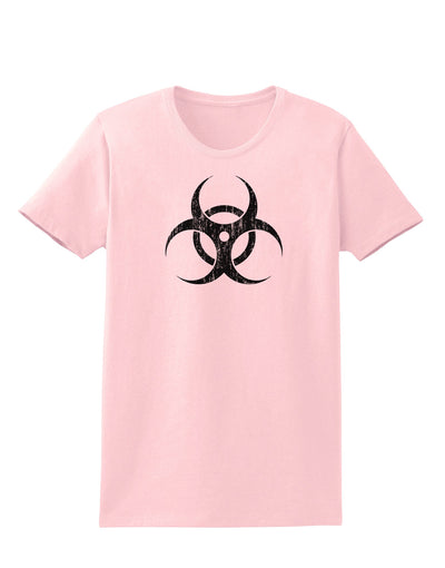 Biohazard Symbol - Vintage Apocalypse Womens T-Shirt-Womens T-Shirt-TooLoud-PalePink-X-Small-Davson Sales