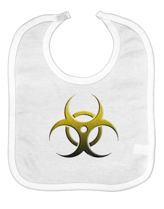 Biohazard Symbol Yellow Stone Apocalypse Baby Bib