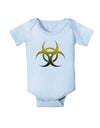 Biohazard Symbol Yellow Stone Apocalypse Baby Romper Bodysuit-Baby Romper-TooLoud-Light-Blue-06-Months-Davson Sales