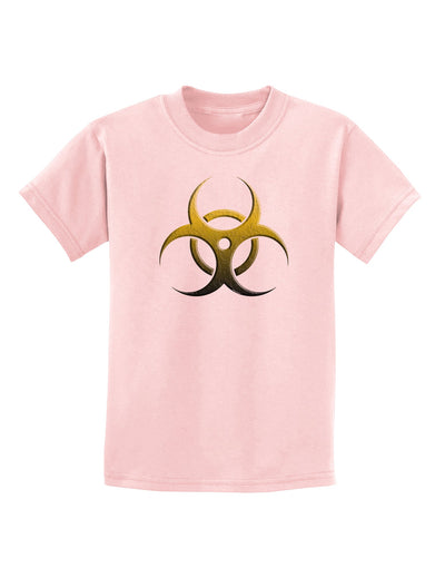 Biohazard Symbol Yellow Stone Apocalypse Childrens T-Shirt-Childrens T-Shirt-TooLoud-PalePink-X-Small-Davson Sales